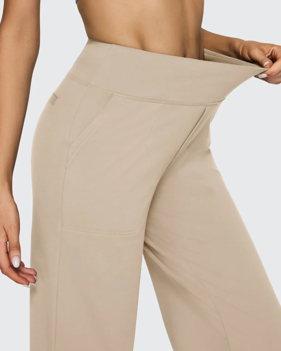Celone High-Waist Wide Leg Business Casual Pants