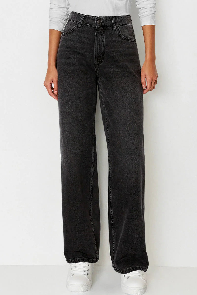 Celone UtilityFlex™ High-Waist Wide-Leg Denim Jeans
