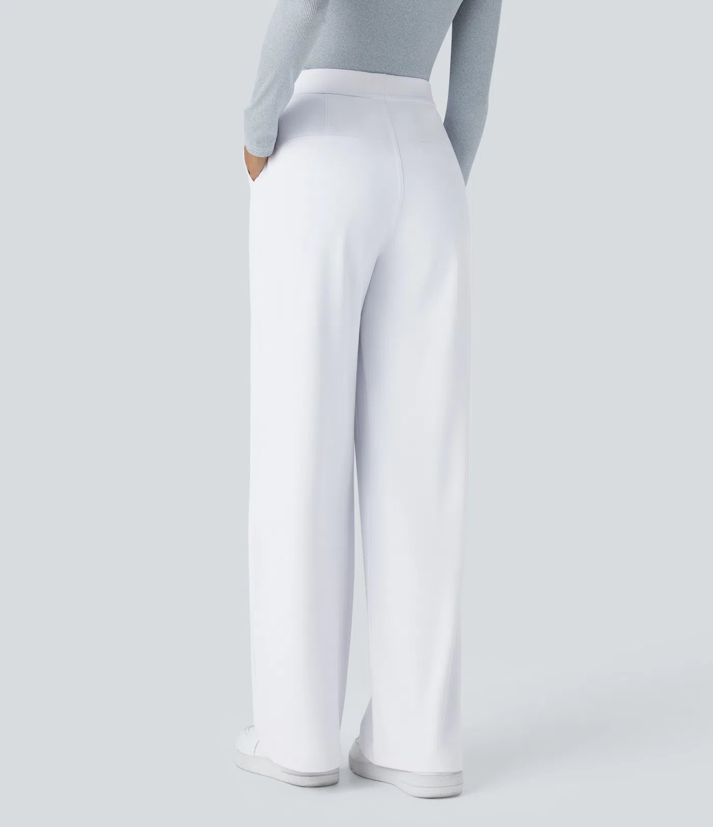 Celone High-Waist Tailored Straight-Leg Work Trousers