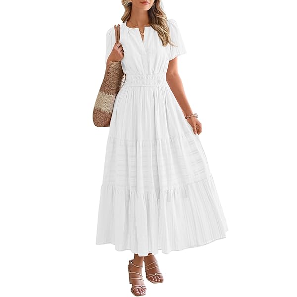 Celone BreezeLuxe™ Boho V-Neck Midi Dress