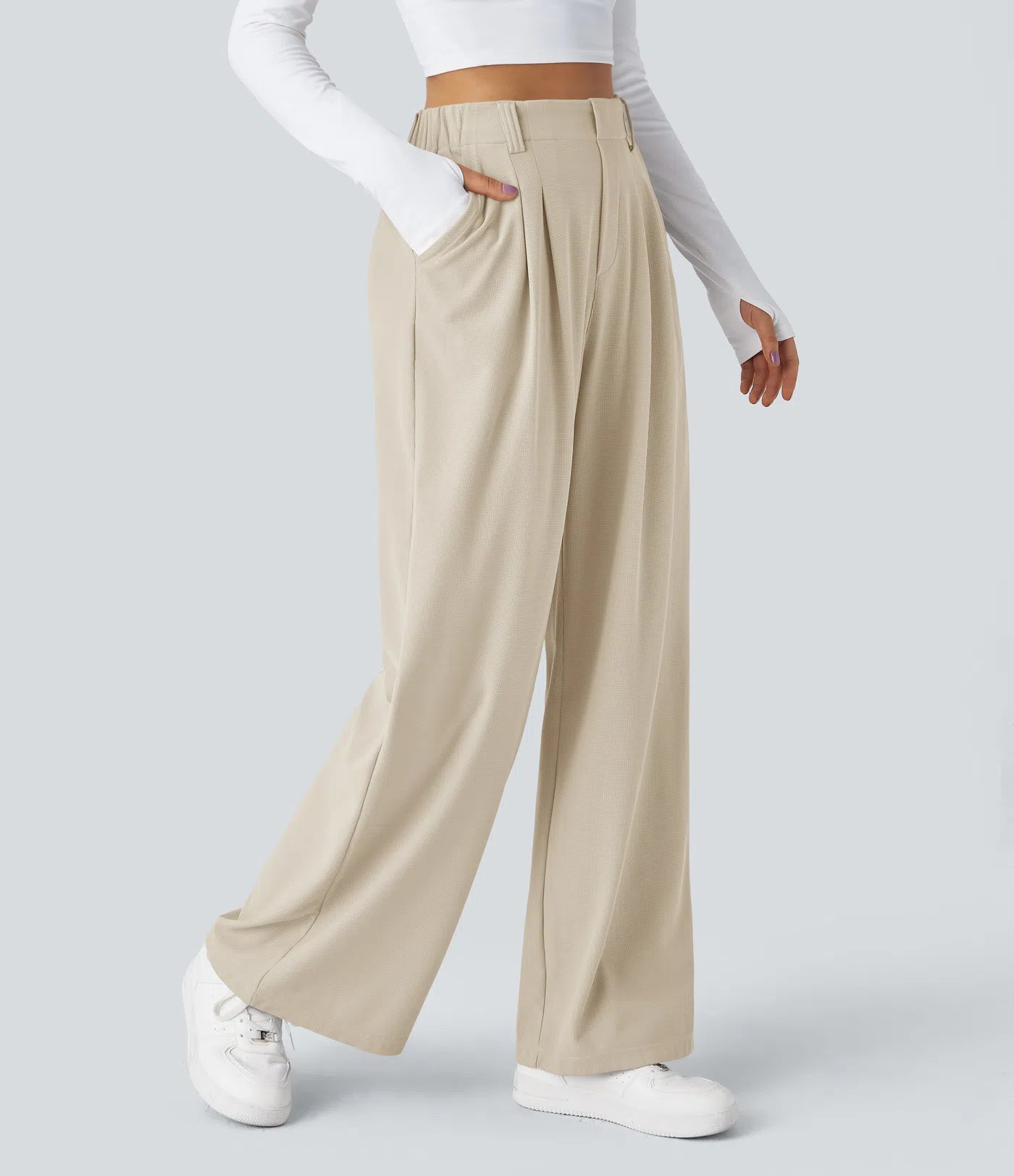 Celone SculptFlex™ High-Waist Wide-Leg Work Pants