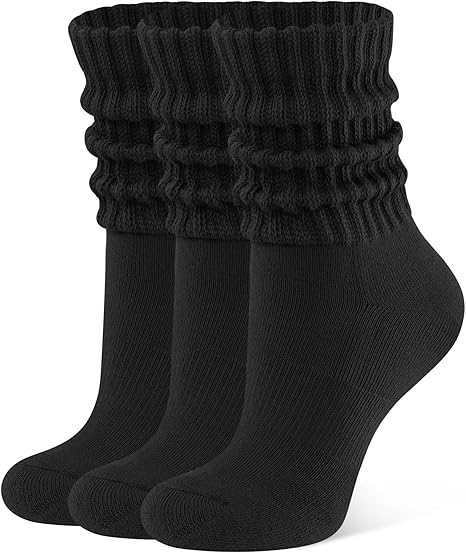 Celone SoftFlex™ Slouch Crew Socks – Cozy Cotton (3 Pairs)