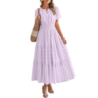 Celone BreezeLuxe™ Boho V-Neck Midi Dress