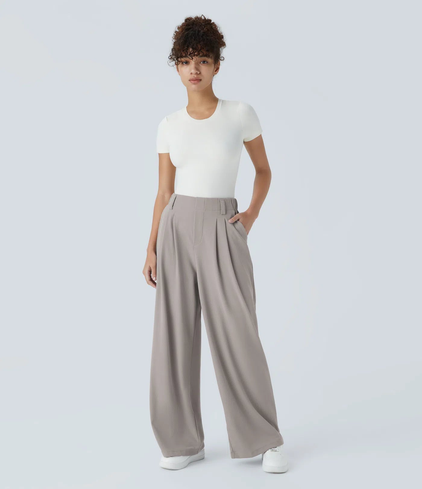 Celone SculptFlex™ High-Waist Wide-Leg Work Pants