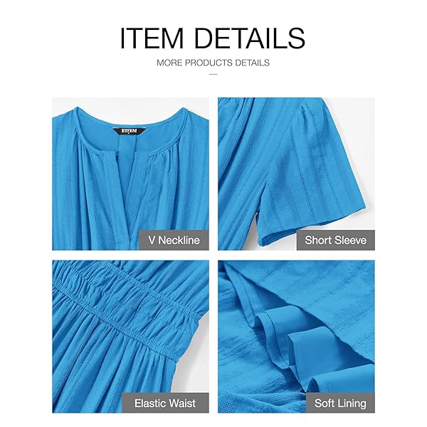 Celone BreezeLuxe™ Boho V-Neck Midi Dress