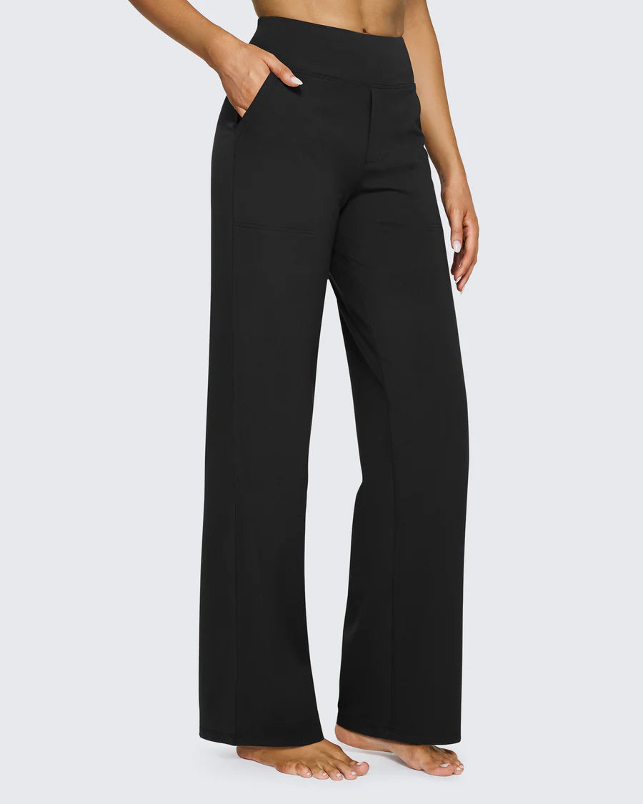 Celone High-Waist Wide Leg Business Casual Pants
