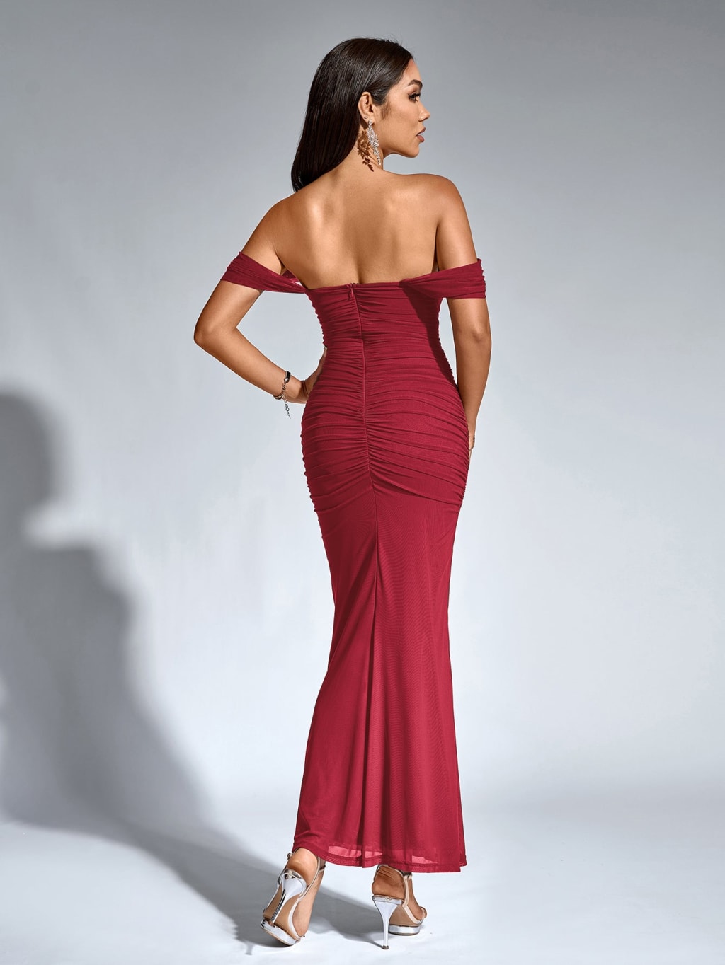 Celone Off-Shoulder Bodycon Maxi Dress