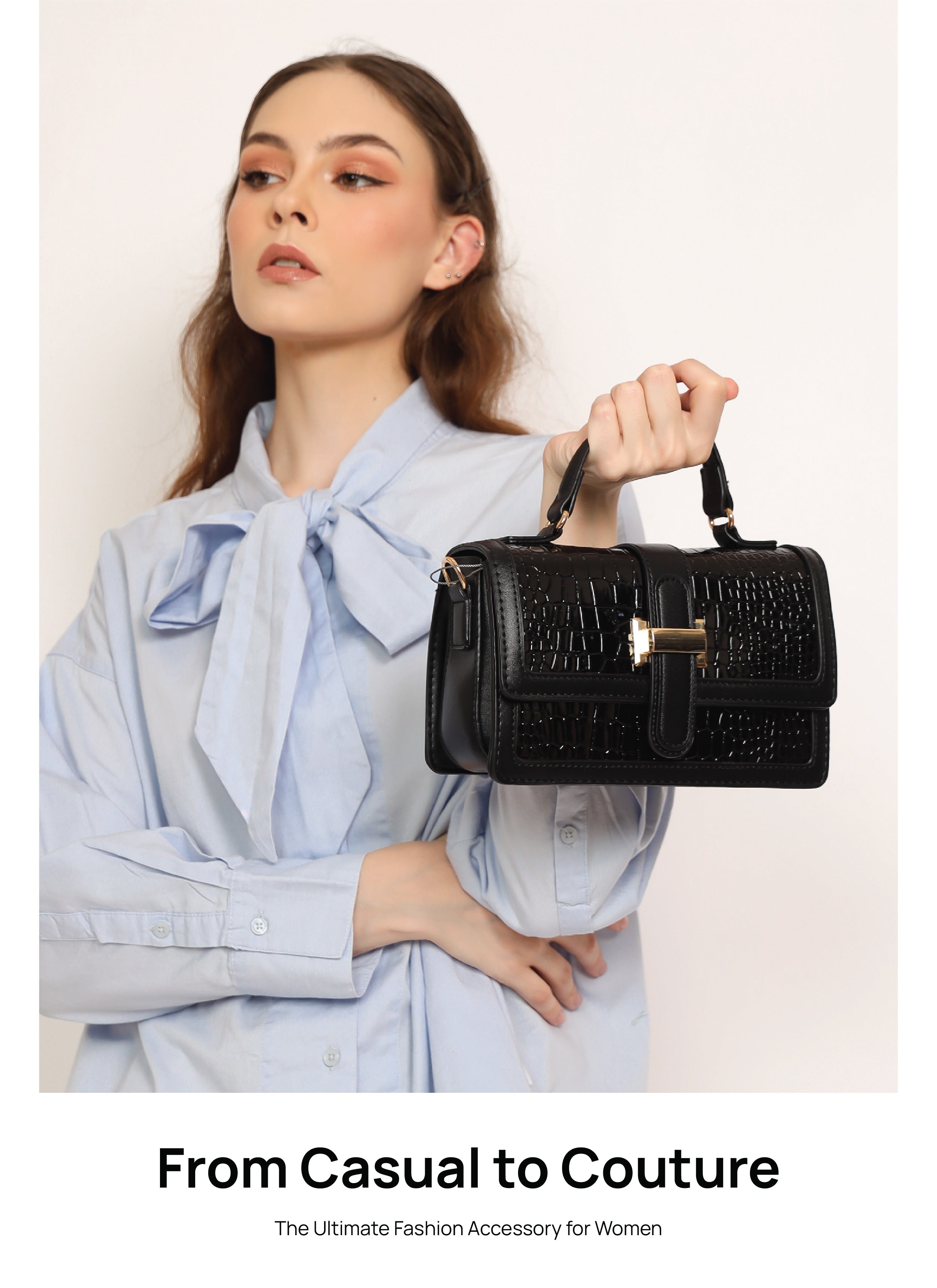 Celone LuxeCarry™ Textured Crossbody Bag – Sleek PU Leather Shoulder Bag