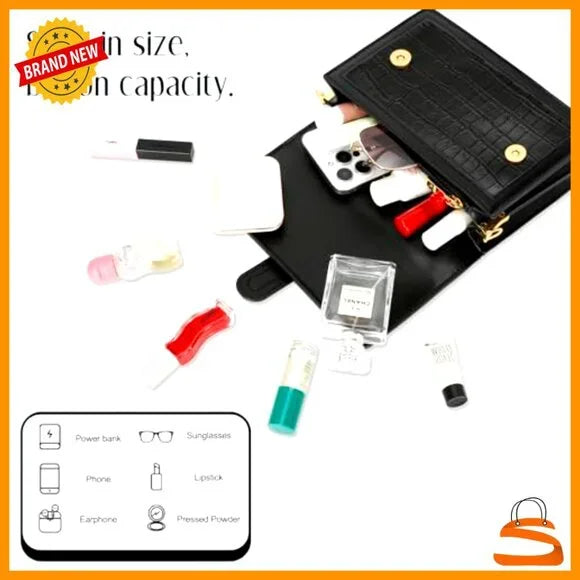 Celone LuxeCarry™ Textured Crossbody Bag – Sleek PU Leather Shoulder Bag